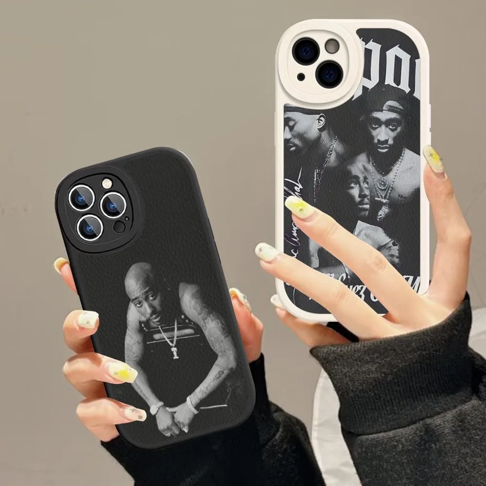 

Rap Singer Tupac Shakur Phone Case Hard Leather For iPhone 14 13 12 Mini 11 14 Pro Max Xs X Xr 7 8 Plus Fundas