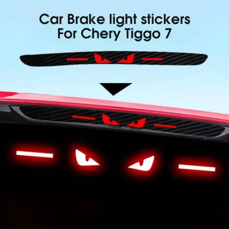 Фото Автомобильная наклейка для Chery Logo Tiggo 7 Pro, аксессуары, задний фонарь, стоп-сигналы, Защитная Наклейка для лампы №2