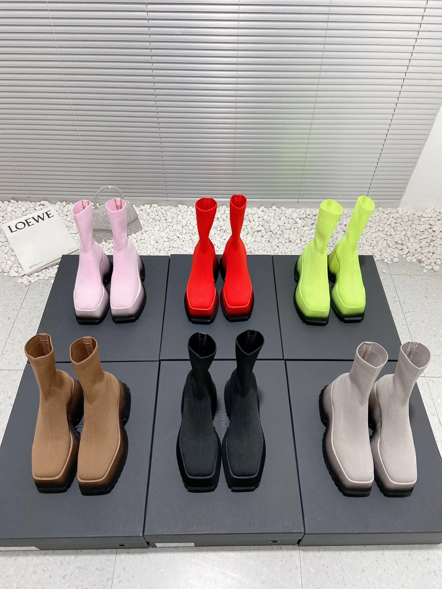 

Stovepipe Elastic Boots Womens 2022 Winter Luxury Sponge Cake Thick Bottom Socks Short Boots High Boots Bottillons Stivaletti