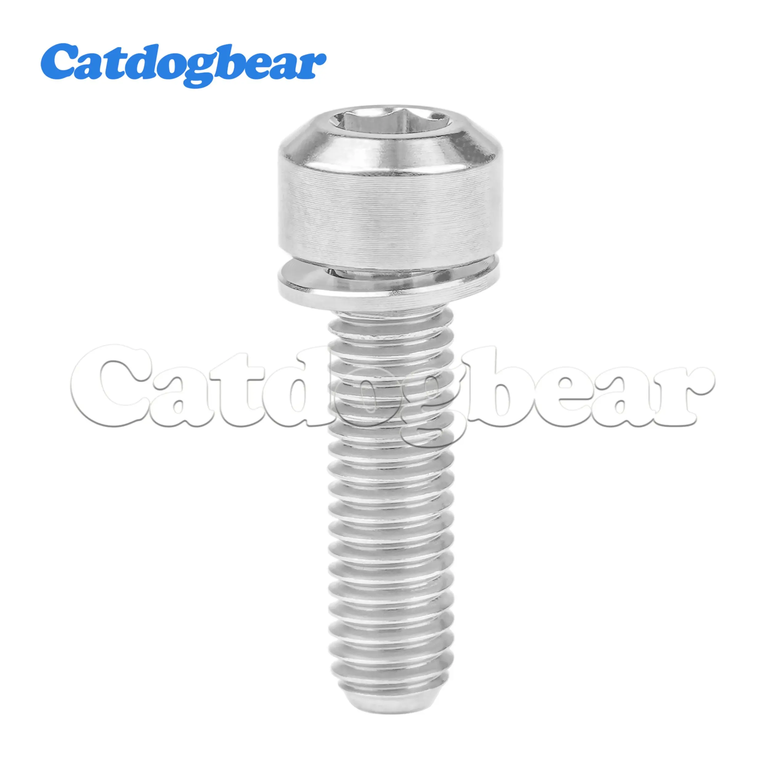 

Титановый болт Catdogbear M5x16, 18 дюймов, 20 мм, с шайбой, винты с шестигранной головкой для горного велосипеда, дорожного велосипеда