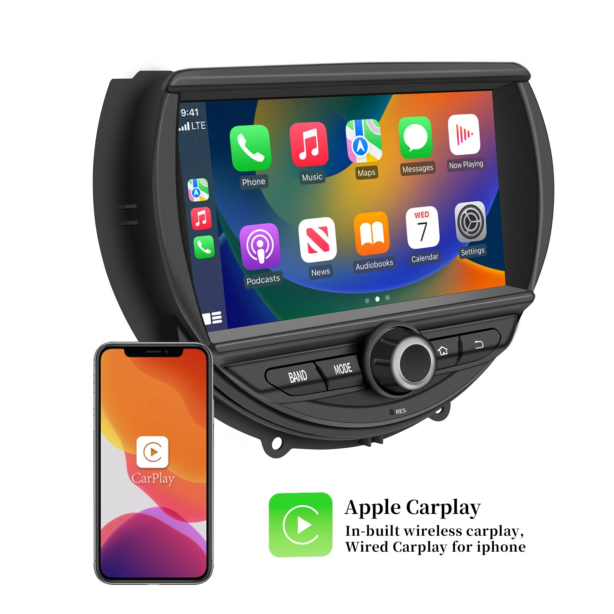 Mini Cooper Stereo Upgrade for BMW Clubman One JCW F54 with Apple CarPlay Car Radio Netflix 7&quot TouchScreen Android 13 BT