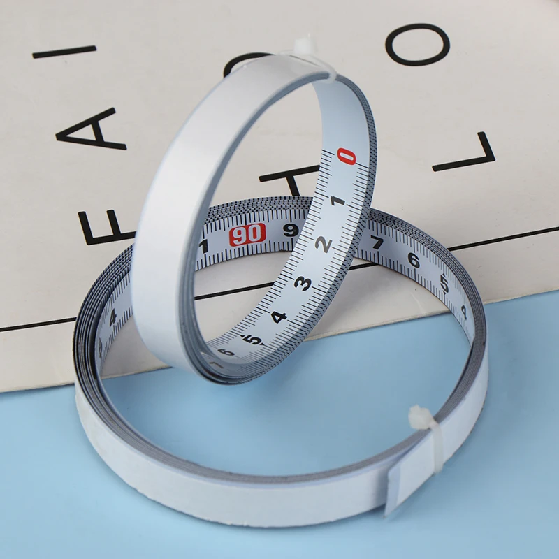 

1M Miter Track Tape Measure Self Adhesive Metric Scale Ruler Rust-Proof Durable Ruler