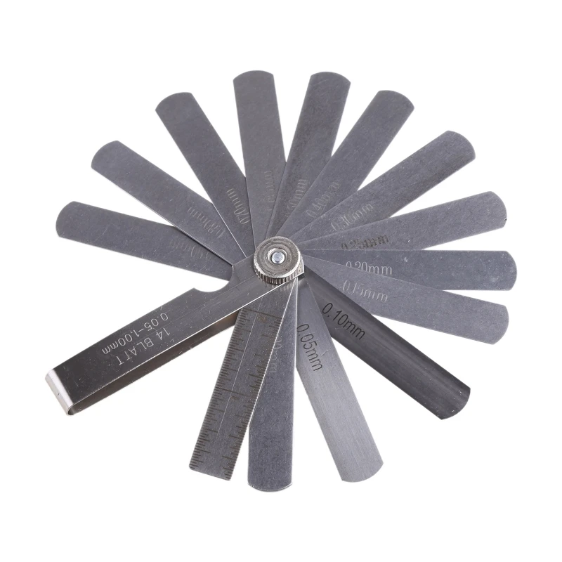 Professional Feeler Gauge Gage Thickness Measurment Tool Metric Gaps