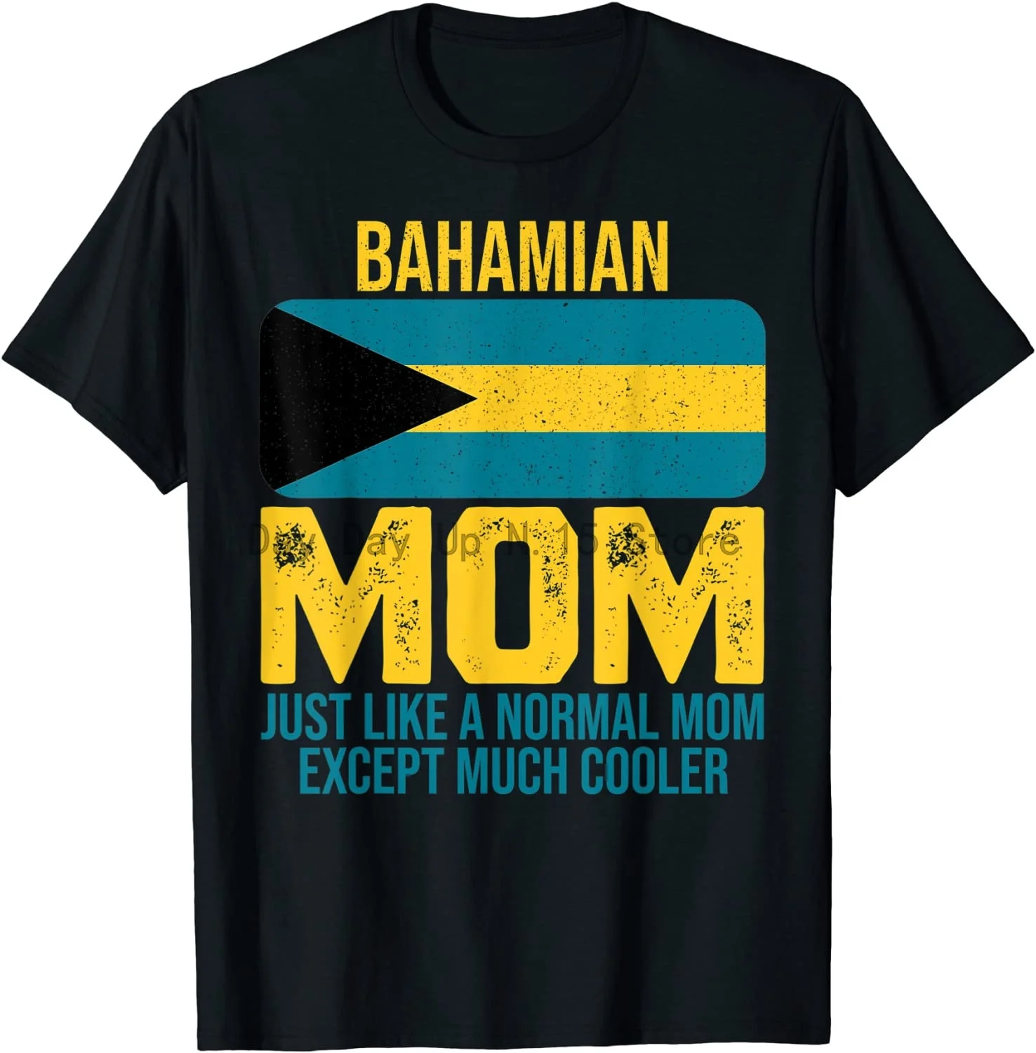 

Vintage Bahamian Mom Bahamas Flag Design For Mother's Day T-Shirt