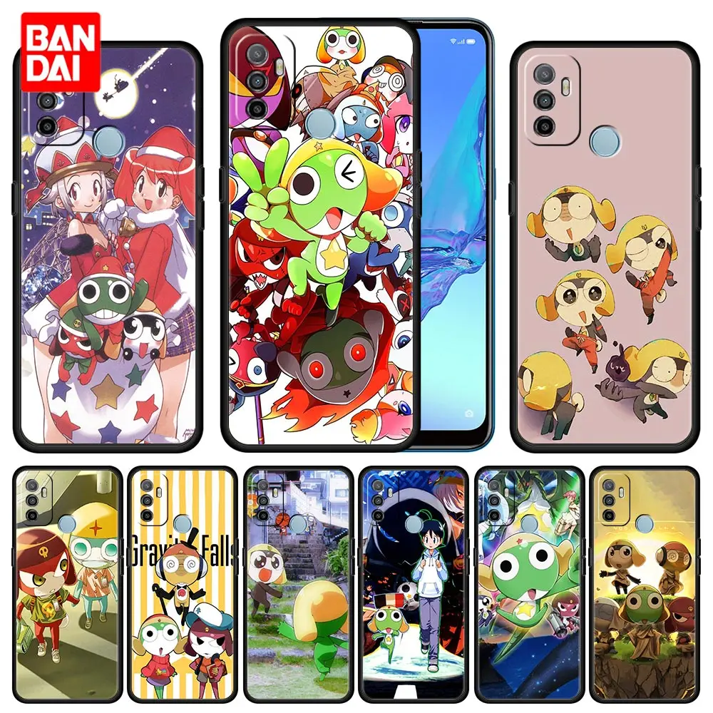 

Case for Oppo A3s A5s A9 A15 A31 A53 A52 A54 A74 A93 A94 F19 Pro 4G 2020 Capa Korea Official Phone Armor Funda Keroro Cartoon