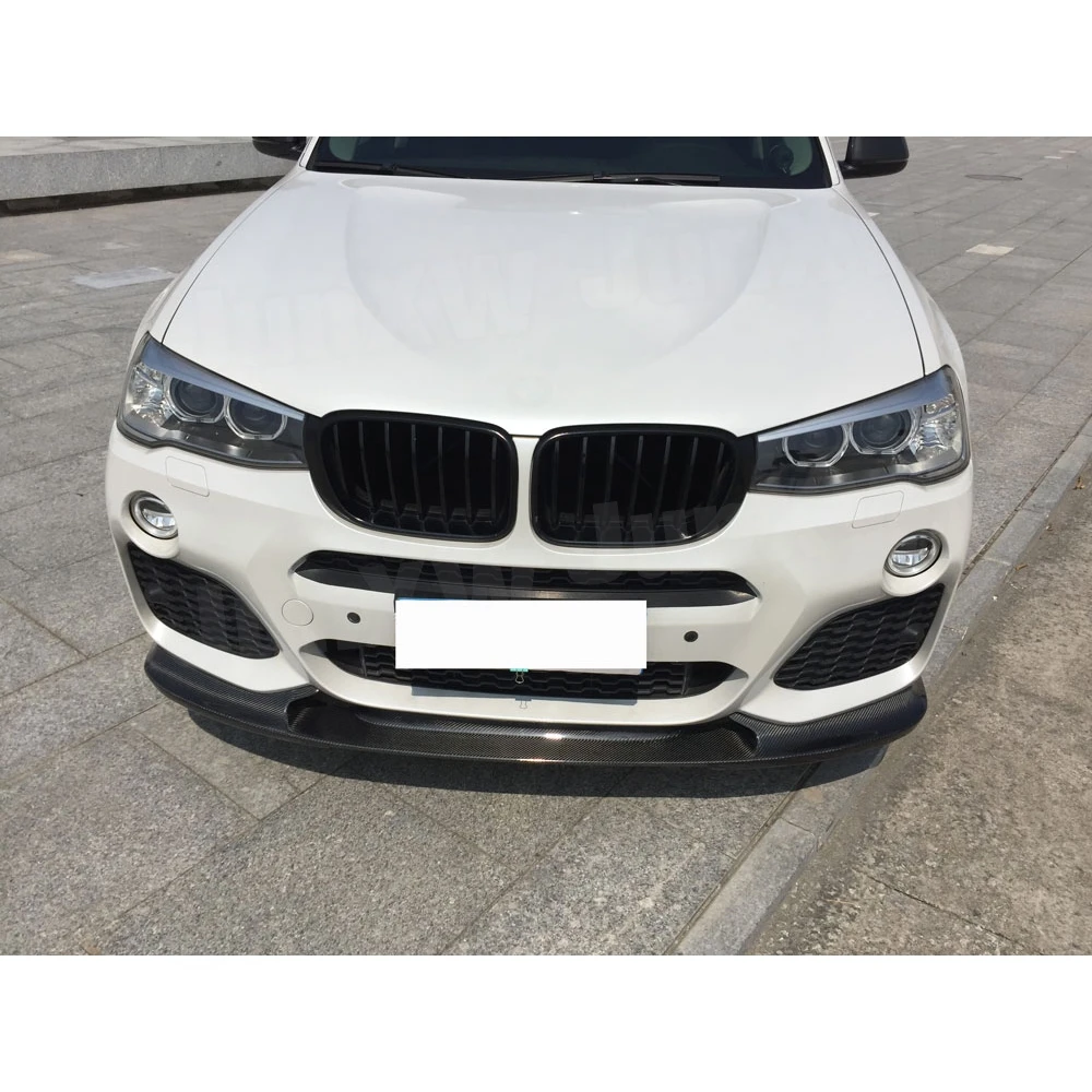 Передний бампер из углеродного волокна спойлер разветвители для BMW X4 F26 M-Sport M-TECH