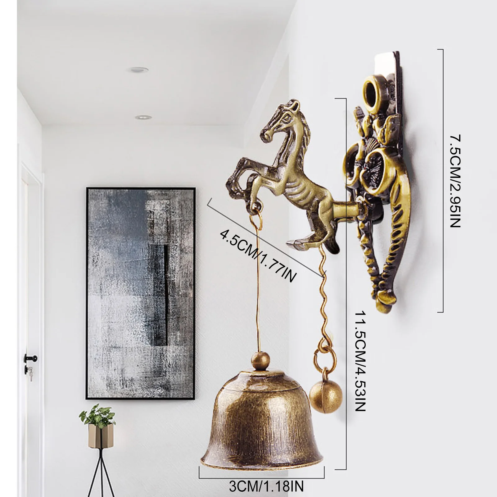 Креативный дизайн животных колокольчик прочный металлический материал яркий