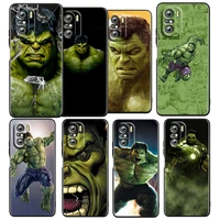marvel the incredible hulk for xiaomi redmi k50 k40 gaming k30 k20 pro 5g 10x 9t 9c 9a 4g tpu soft black phone case fundas coque