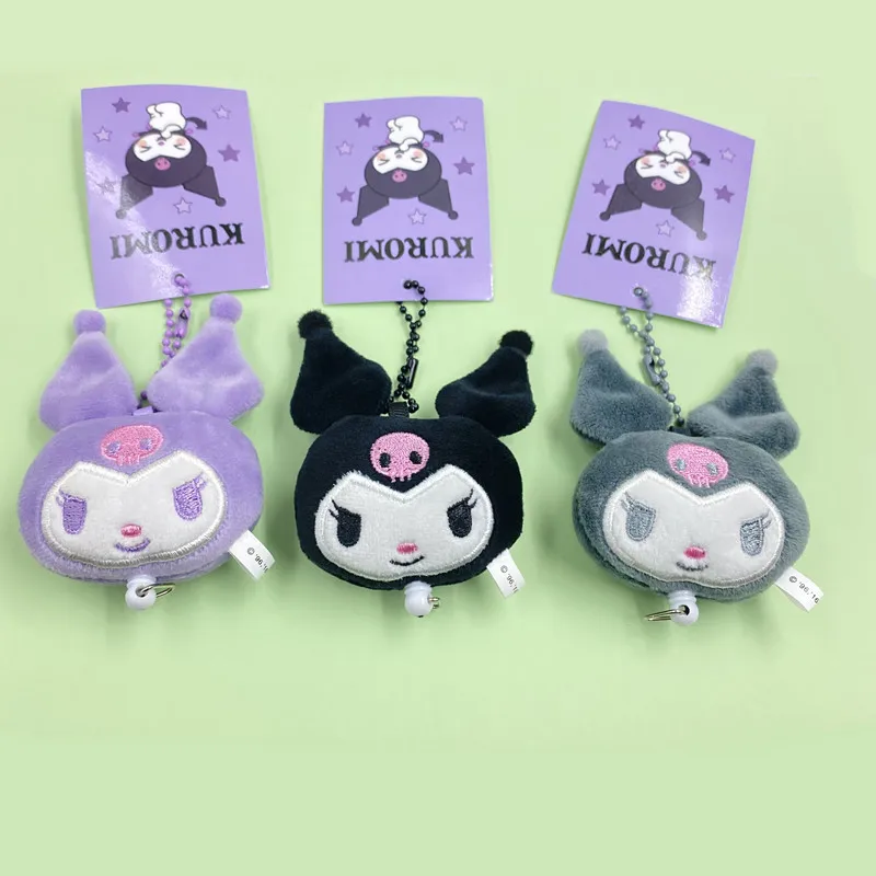 

12Cm Kawaii Sanrio Keychain Cartoon Plush Pendant Anime Stuffed Animals Cute Cinnamoroll Plushy MyMelody Plushie Drawstring Gift