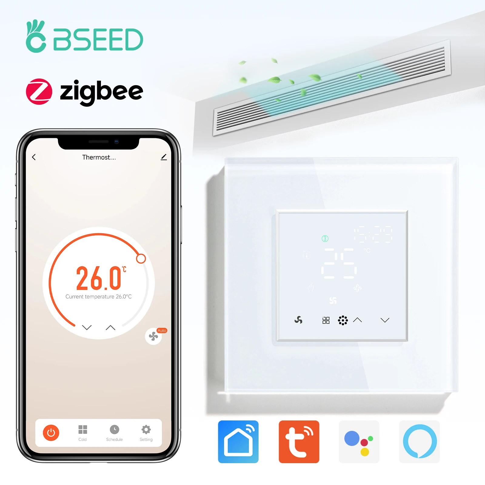 

Умный термостат BSEED Zigbee 2P