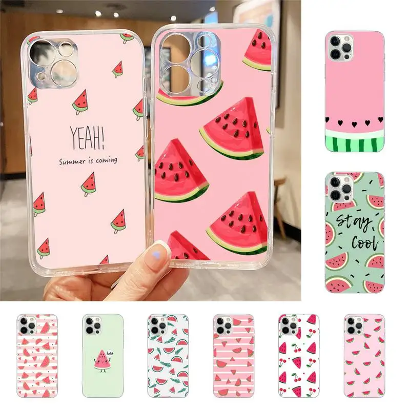 

Summer Cartoon Watermelon Phone Case For Iphone 7 8 Plus X Xr Xs 11 12 13 Se2020 Mini Mobile Iphones 14 Pro Max Case