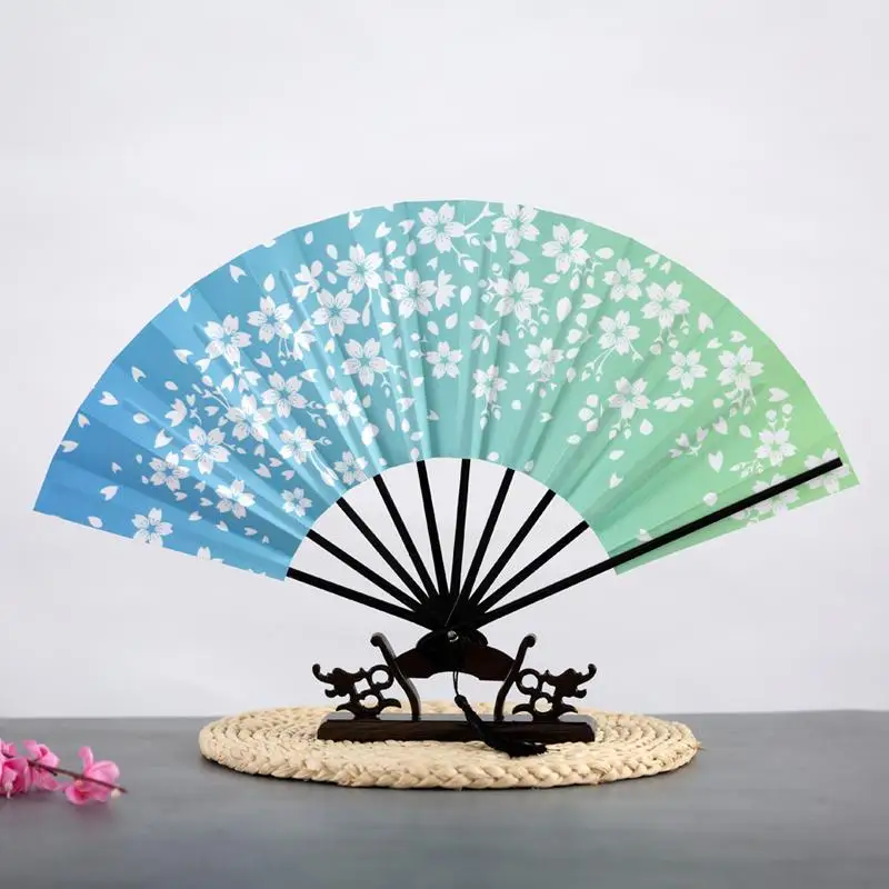 

Золотой складной веер, бамбуковые ребра