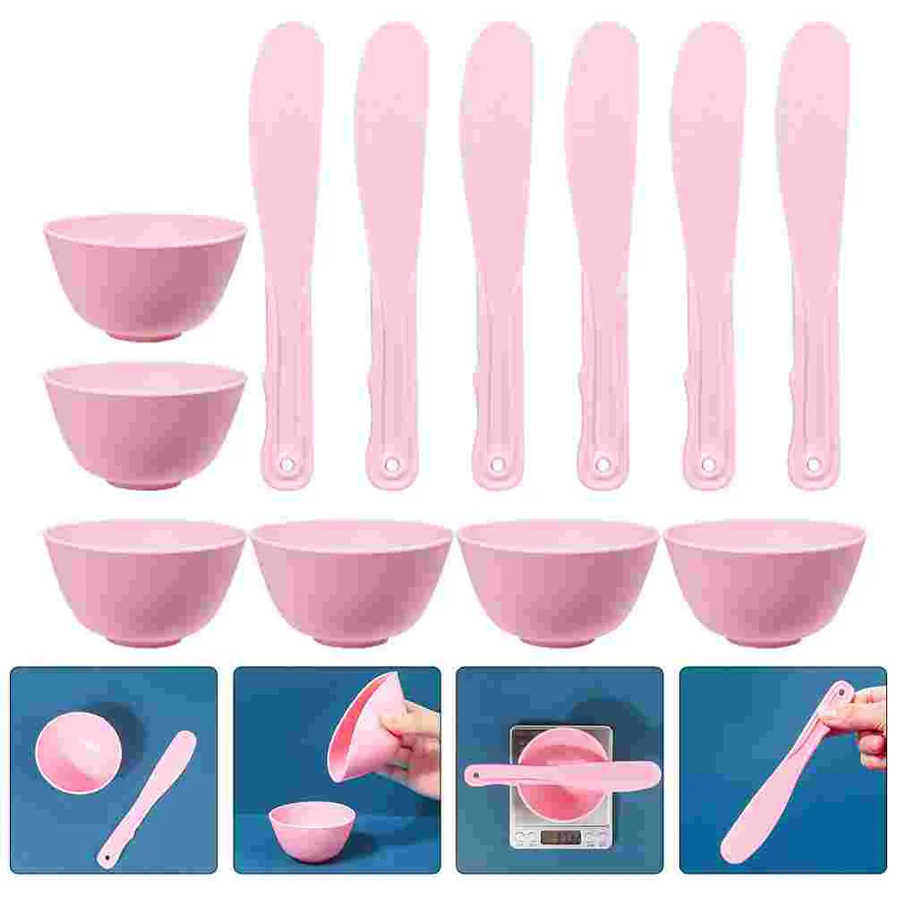 

6 Sets Mask Bowl with Spoon Facial Mask Mixing Bowl Women DIY Tool