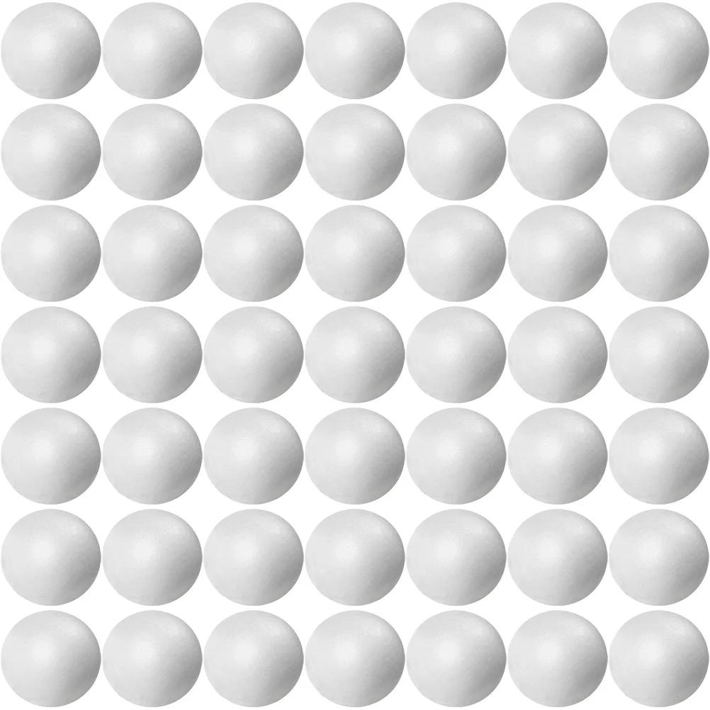 

100pcs Round Foams Balls Unpainted Round Balls Birthday Holiday DIY Ornaments