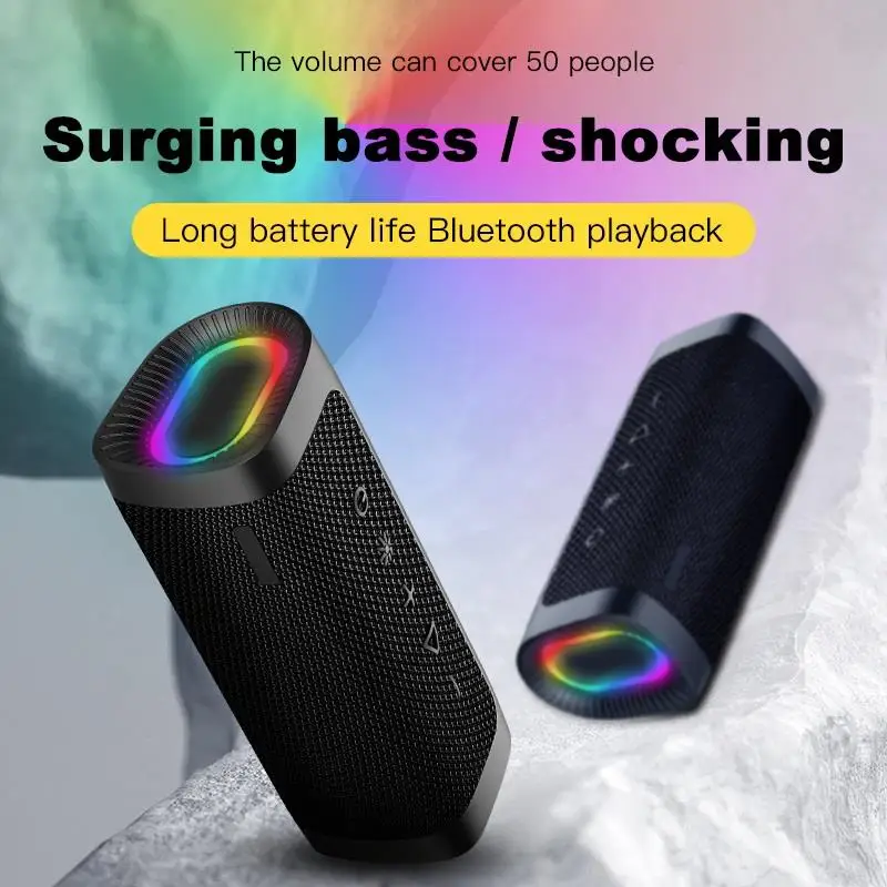 

Беспроводная Bluetooth-колонка с RGB-подсветкой и качественным звуком