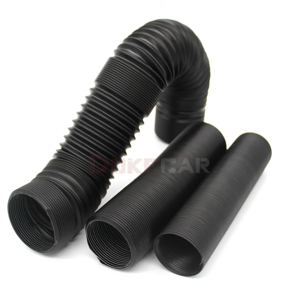 

51/63/75MM Car Engine Flexible Hose Air Intake Pipe Inlet Tube Intake Cold Ducting Feed Hose Pipe Universal 1M