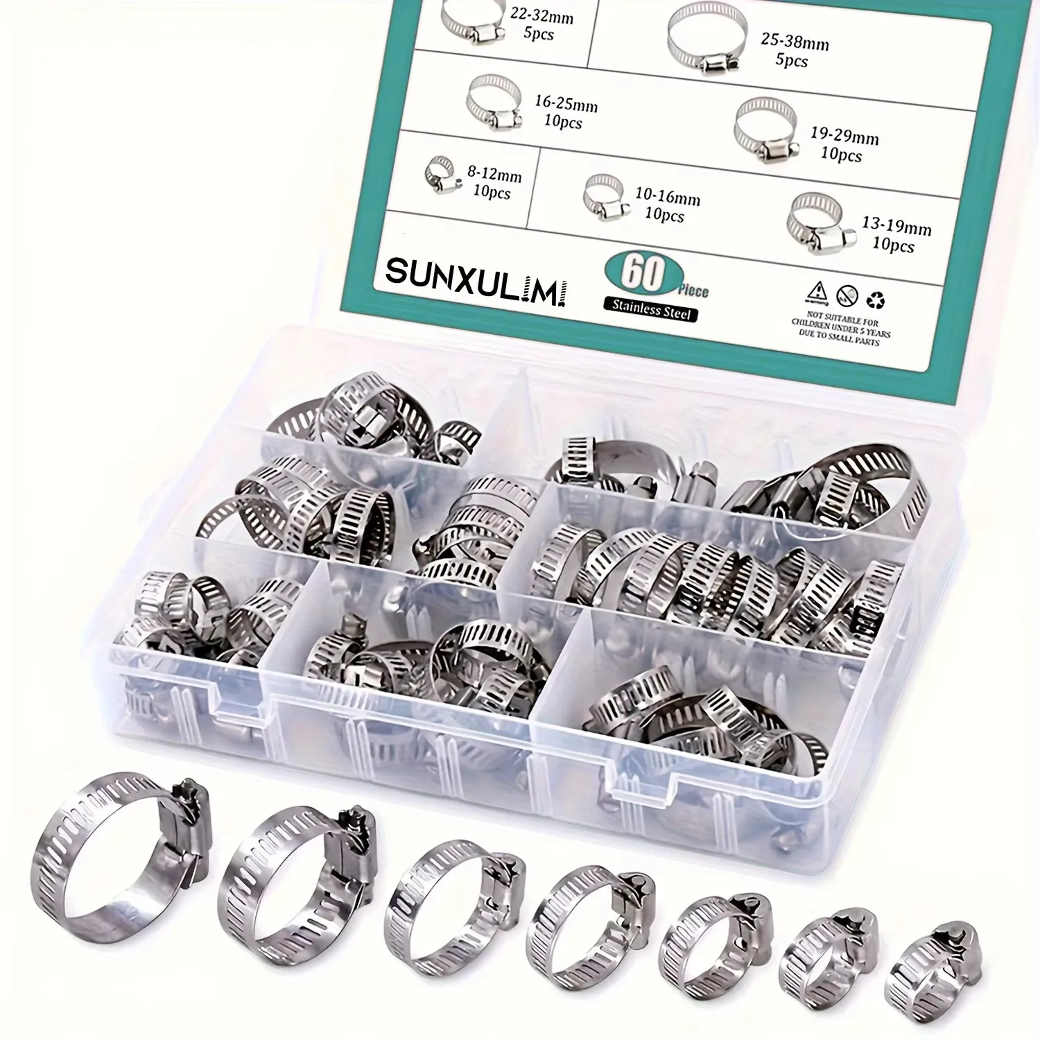 

Хомуты из нержавеющей стали 8-38 мм