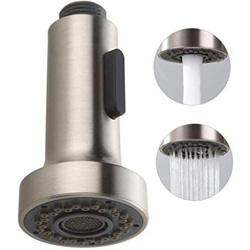 

Pull Down Faucet Replacement Head, 2 Functions Kitchen Faucet Sprayer Head, G 1/2 Pull Out Spray Head For Kitchen Faucet