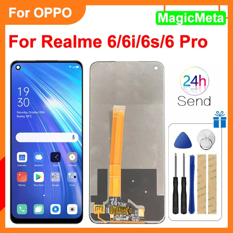 

Оригинальный ЖК-дисплей для OPPO Realme 6/6i/6s/6Pro, ЖК-дисплей для Realme 6, запасные части для ЖК-дисплея
