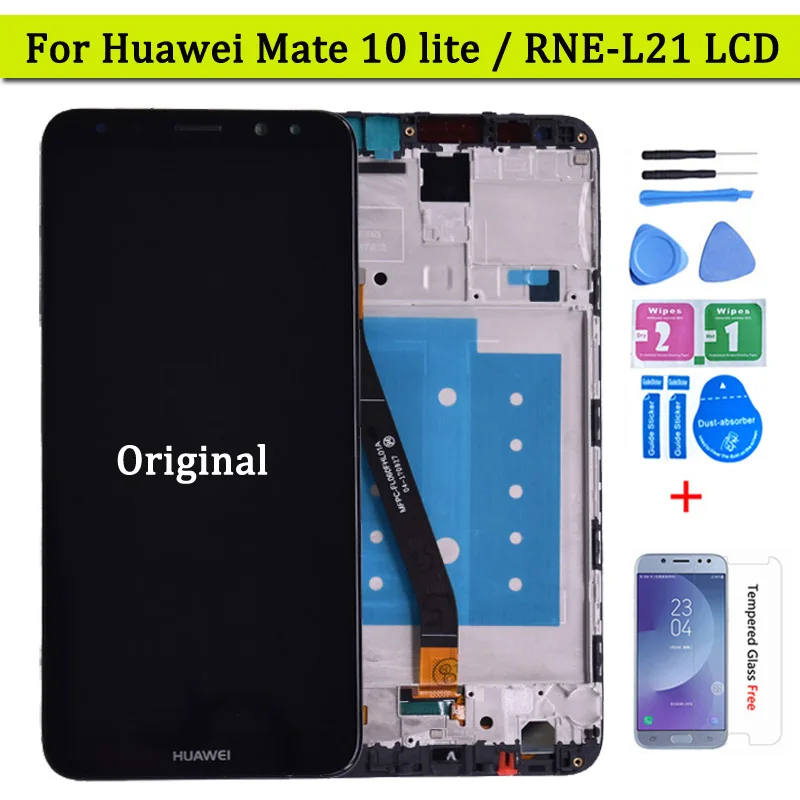 ЖК-дисплей 5 9 дюйма для Huawei Mate 10 Lite RNE L01 L02 L03 L21 дисплей с сенсорным экраном и