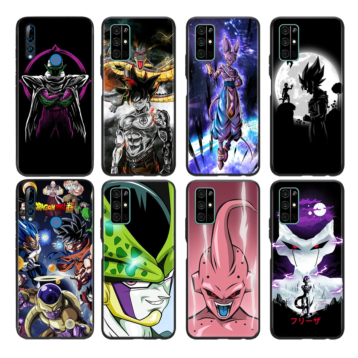 

Anime Dragon Ball Bad Guy Silicone Cover For Honor 30 30i 10i 30S V30 V20 9N 9S 9A 9C 20S 20E 20 7C Lite Pro Phone Case Coque