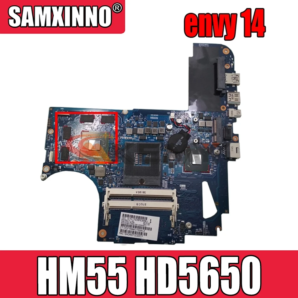 

AKemy608364-001 608365-001 6050A2316601-MB-A04 Main board for HP envy 14 envy 14-1000 laptop motherboard HM55 HD5650 DDR3