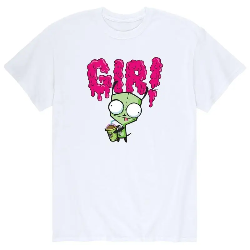 Фото Футболка унисекс Invader Zim GIR в стиле ретро с короткими рукавами S-5XL №1