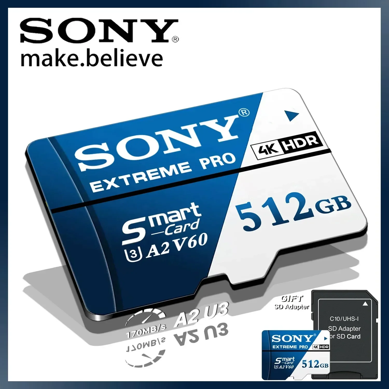 Фото Карта памяти Sony 1024GB 512GB 256GB 128GB TF micro SD Class V30 UHS-1 флеш-карта №3