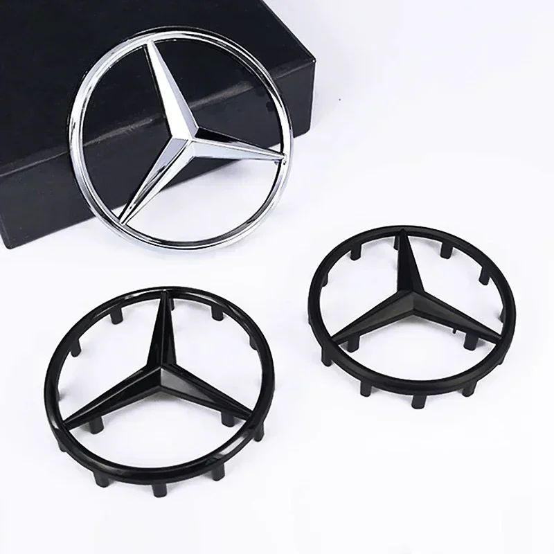 1pcs 52mm 57mm Car Steering Wheel Badge Emblem Sticker For Mercedes Benz W204 W205 W212 W213 W221 W177 W246 GLA GLC CLA A Class