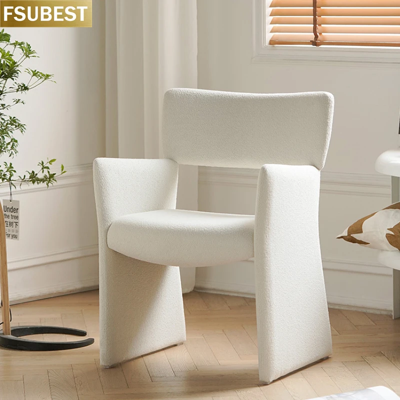 

FSUBEST Italian Minimalist Single Arm Accent Chair Luxury Luxuosa Chair Cadeira Chaises Silla Stuhl Living Room Fotele