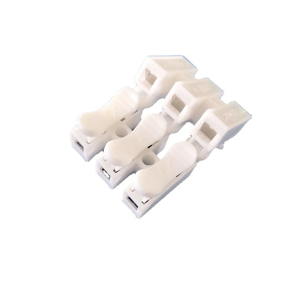 

50 Pcs CH3 Spring Wire Connector Terminal Block Cable Quick Connecting 250V 10A For Electric Control Power Supplies Accessories