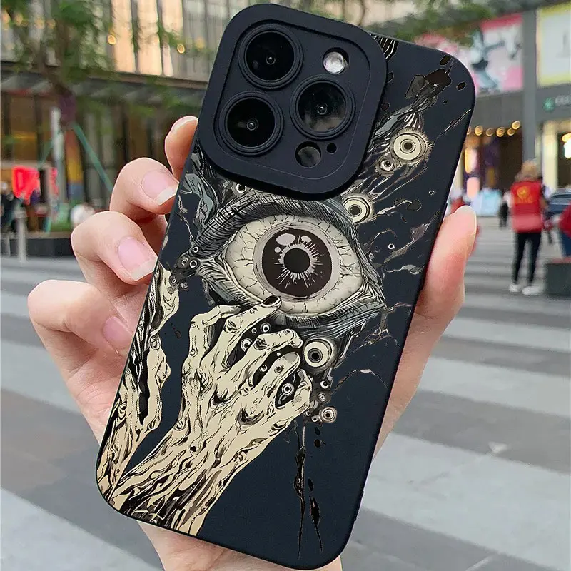 Силиконовый чехол Ins The Eye of Cthulhu для iPhone 16 15 14 13 12 11 X XR Xs SE2 SE 8 7 Plus Pro Max Mini