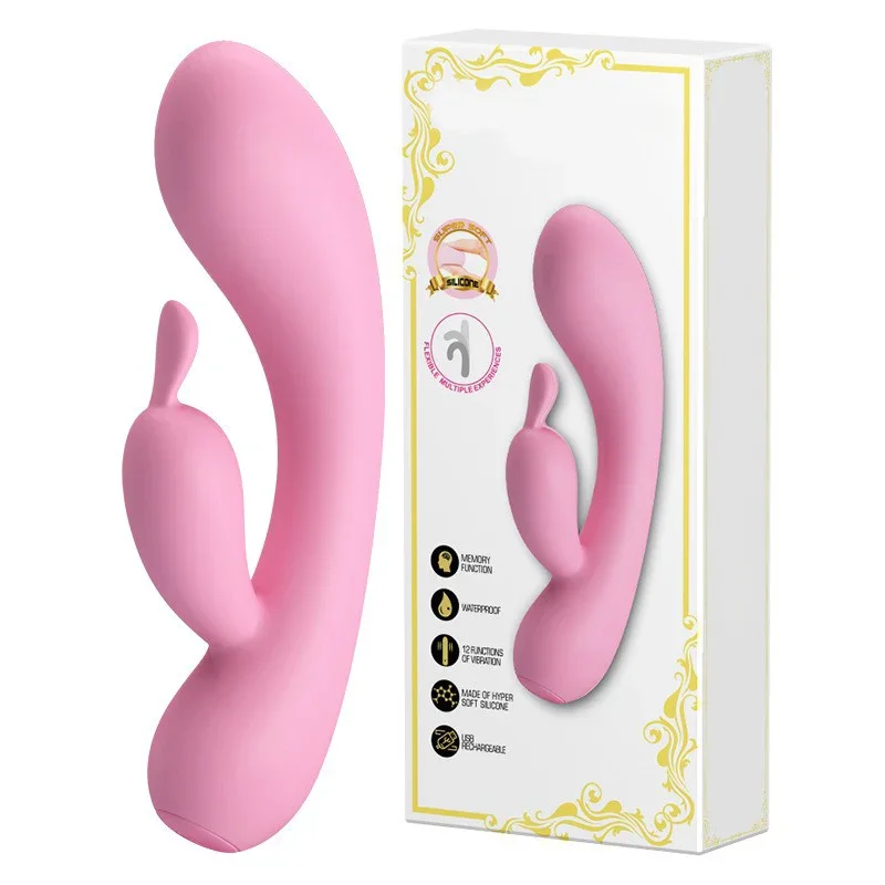 НОВЫЙ мощный 12-частотный вибрационный силиконовый двойной вибратор для точки G