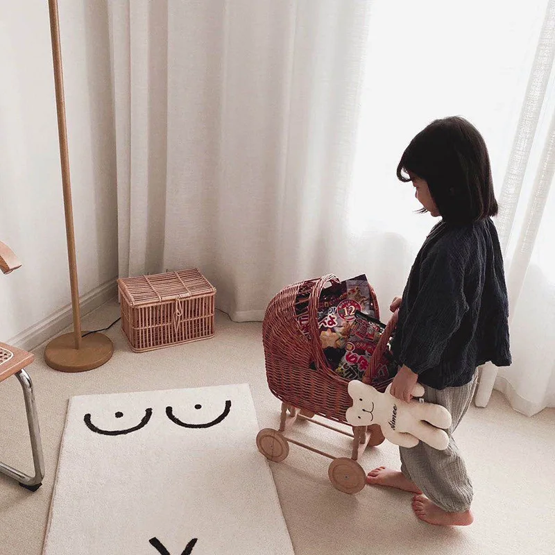 Уникальный плюшевый коврик Geek с одним дыроколом пышный мягкий напольный ковер