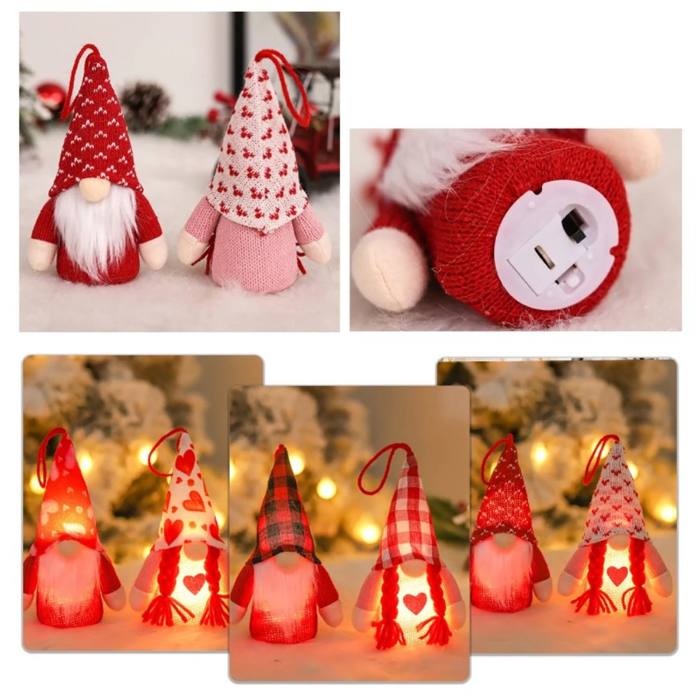 Плюшевая кукла гном без лица 6 видов со светодиодсветильник кой подарок любимой