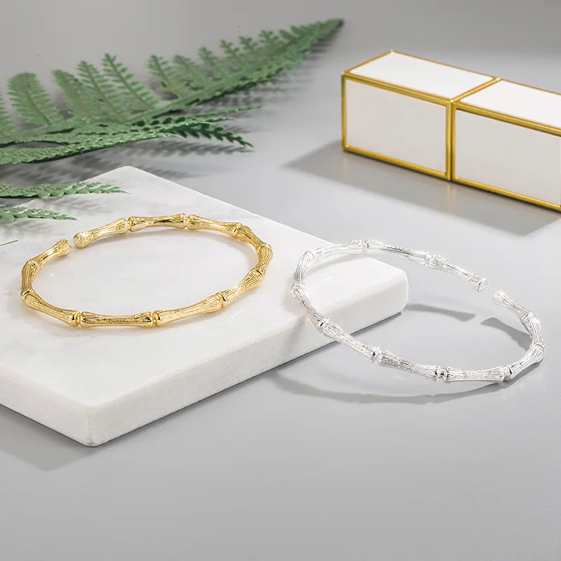 

Bamboo Bracelet Small Design Exquisite Luxury High Level Bracelet Opening Adjustment for Girlfriend Birthday Gift Girl