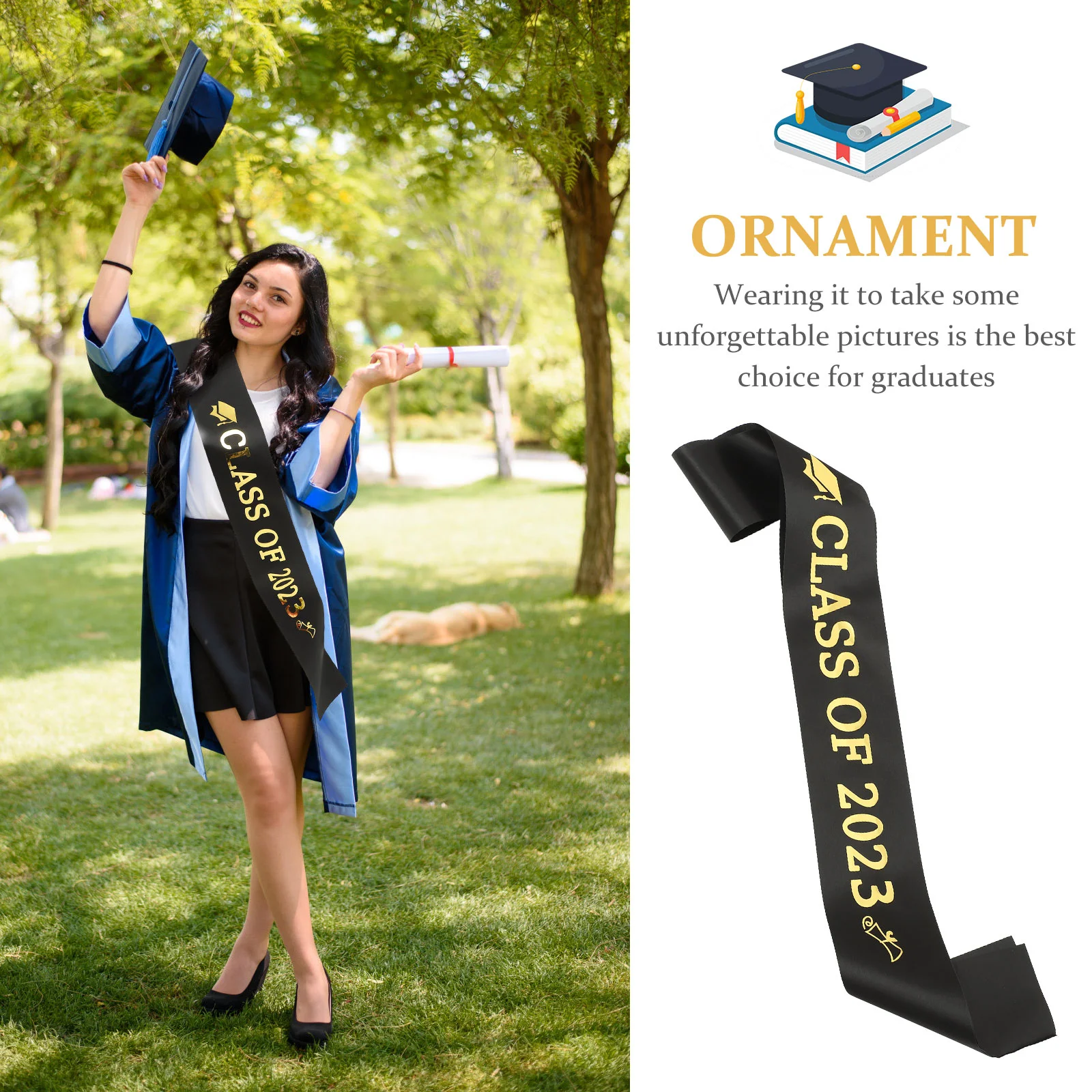 

4pcs Graduates Sashes Graduation Sash Party Accessories Class of 2023 Shoulder Belts