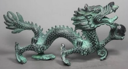 

Copper Brass CHINESE crafts Asian Exquisite Chinese Bronze Handwork Dragon Statue