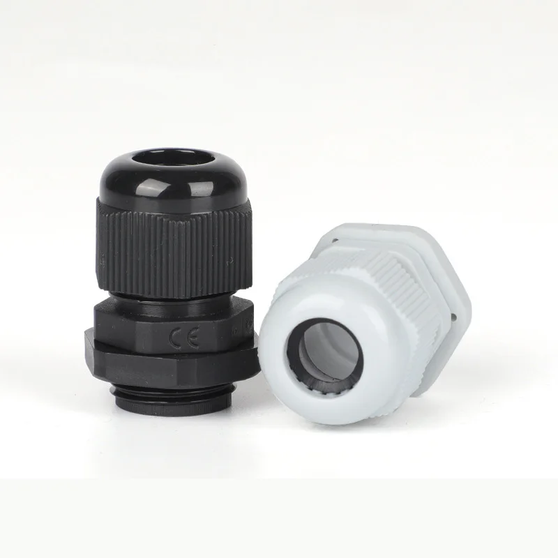 Белые нейлоновые кабельные ЖЕЛЕЗЫ серии PG высококачественные водонепроницаемые