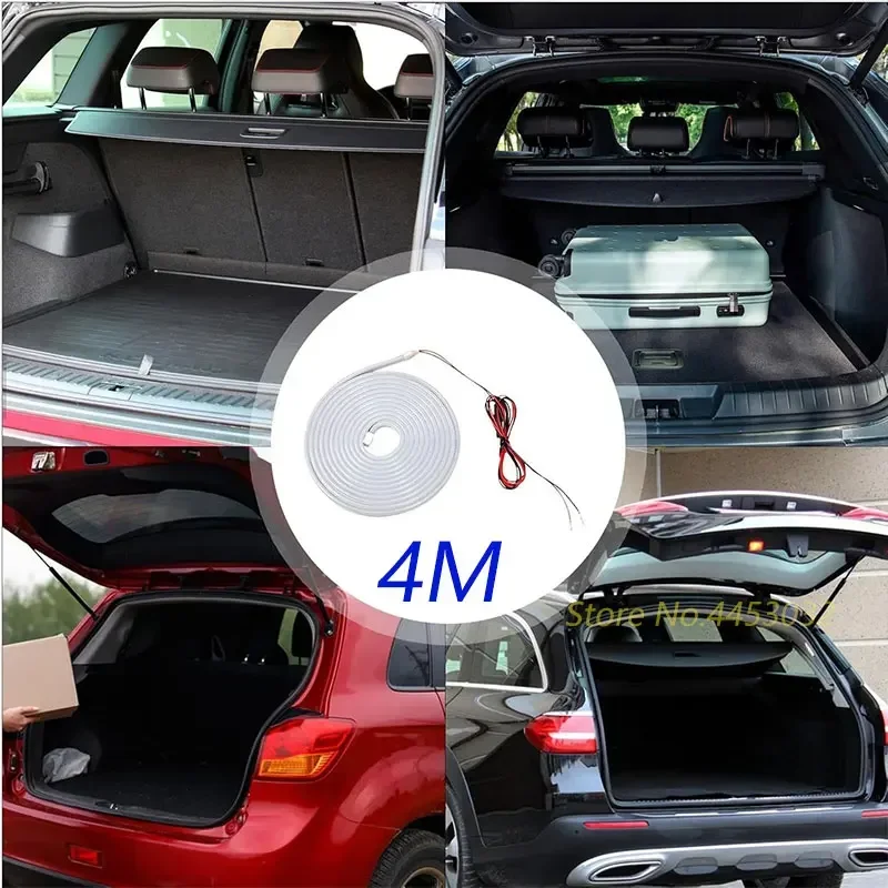 Фото Для Audi Q7 4L 2006-2015 багажник автомобиля светодиодный комплект атмосферных световых полос легко установить яркое внутреннее освещение 157 дюймов 12 В №4