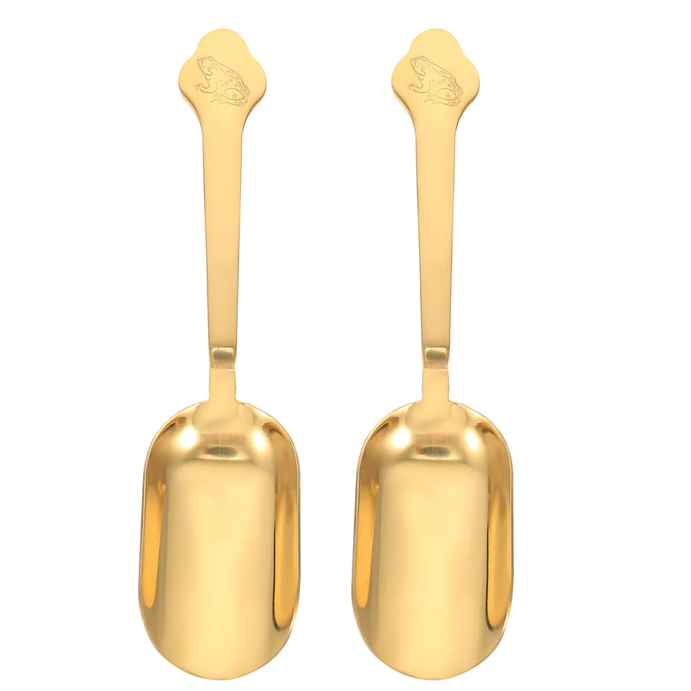 

Scoop Teaspoon Mini Candy Scoops Icecoffee Scooper Measuring Metal Powder Sugar Loose Buffet Chinese Jars Scoopers Canisters