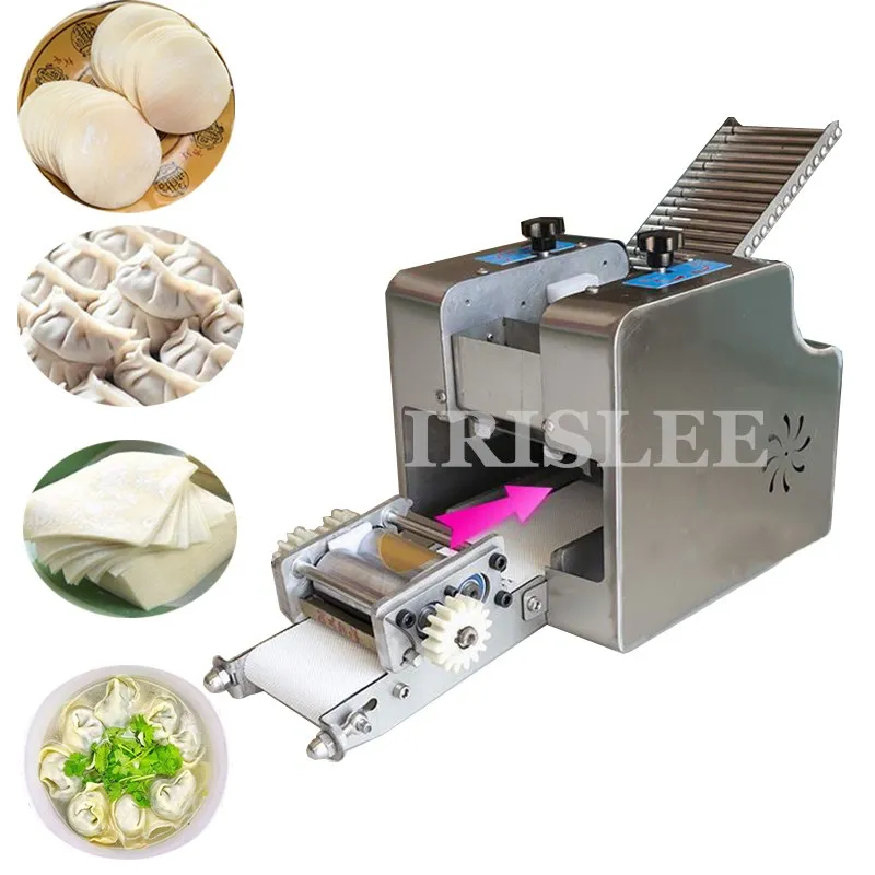 

220VAutomatic dumpling wrapper making machine / spring roll skin maker / crepe tortilla chapati roti machine