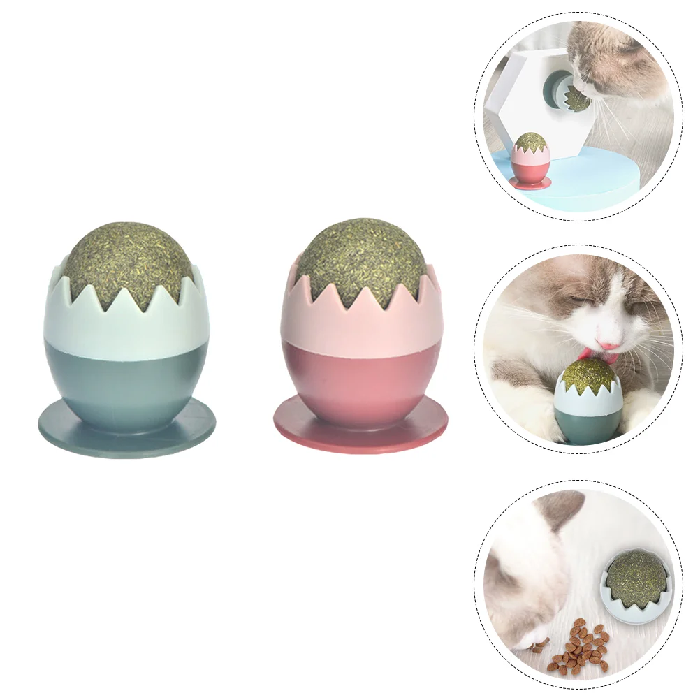 

2pcs Cat Catnip Balls Cat Care Toys Cat Teeth Cleaning Toys for Home Gift