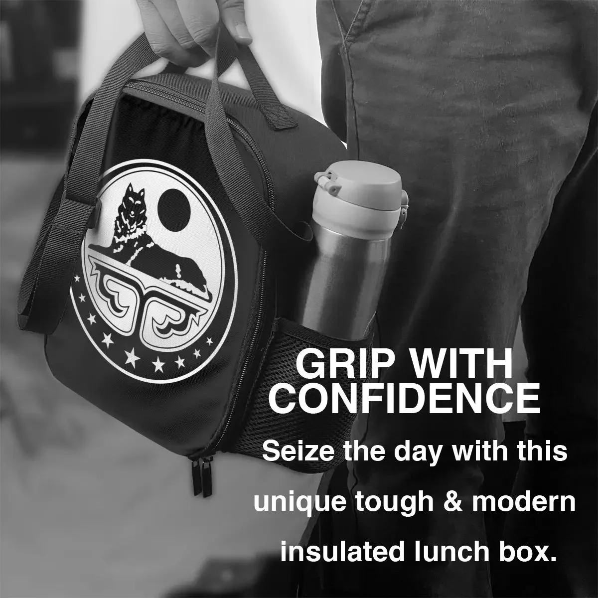 Chechen герб оружия изолированная сумка для ланча женщин Chechnya термоохладитель бенто