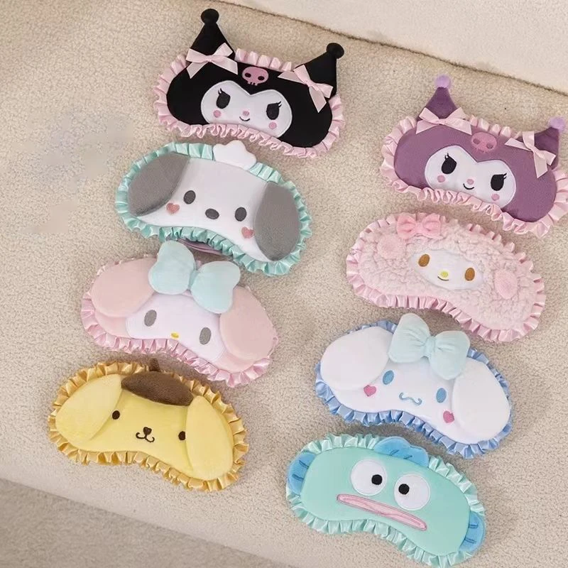 Затемняющая маска для глаз Sanrio мультяшный персонаж Hello Kitty Kuromi Hangyodon регулируемая