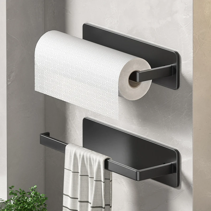 

Stainless Steel Paper Towel Holder Without Drilling Kitchen Towel Holder Wall Mount Towel Roll Holder Bathroom Paper Dispenser