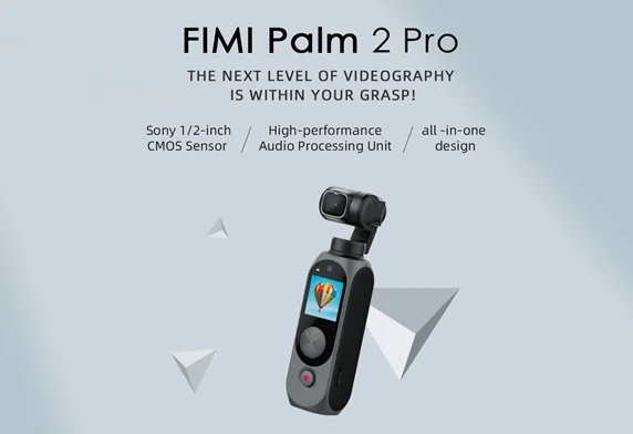 FIMI Palm 2 Pro 3-axis Stabilized Handheld Camera Gimbal Stabilizer estabilizador celular 4K 30fps camera Video Original new