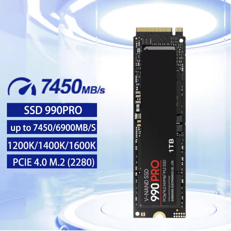 990 PRO 4 ТБ 2 ТБ 1 ТБ M.2 2280 SSD PCIe4.0 NVMe Игровой внутренний ...