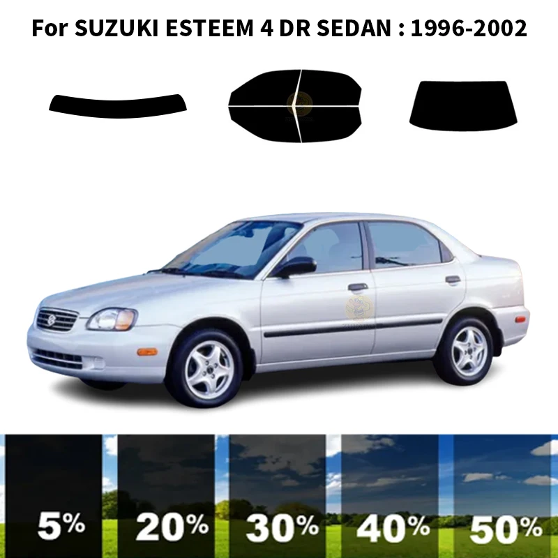 

Precut nanoceramics car UV Window Tint Kit Automotive Window Film For SUZUKI ESTEEM 4 DR SEDAN 1996-2002