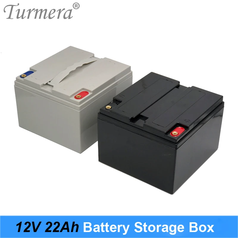 

Turmera 12V 22Ah Battery Storage Box with Handheld M5 Screw for 36V 48V Electric Bike Battery and Solor Panel Energy System Use